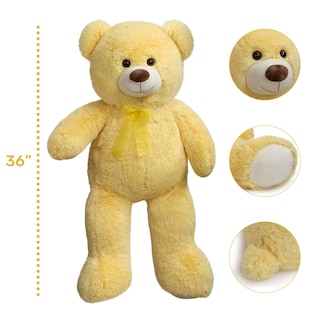 Foto 5 | Foto 5 | Oso De Peluche Hollyhome De Peluche De 36 Pulgadas Para Niños, Amarillo - Venta Internacional.