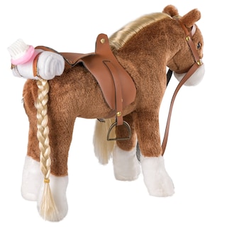 Foto 4 | Foto 4 | Peluche Hollyhome Pretty Con Forma De Caballo De Peluche, 28 Cm, Color Marrón - Venta Internacional.
