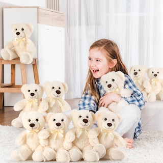 Foto 6 | Foto 6 | Peluche Morismos, Oso De Peluche, Baby Shower, 14 Pulgadas, Paquete De 10 - Venta Internacional.