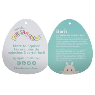 Foto 3 | Foto 3 | Push Squishmallows Original Berit Cream Moth 30 Cm Jazwares - Venta Internacional.