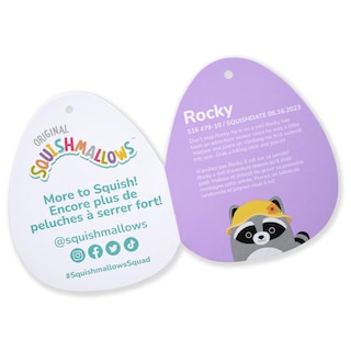 Foto 3 | Foto 3 | Peluche Squishmallows de Mapache Rocky Grey-Venta Internacional