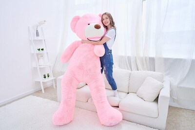 Foto 4 | Foto 4 | Peluche Gigante Ikasa Con Forma De Oso De Peluche, 198 Cm, Color Rosa - Venta Internacional.