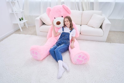 Foto 5 | Foto 5 | Peluche Gigante Ikasa Con Forma De Oso De Peluche, 198 Cm, Color Rosa - Venta Internacional.