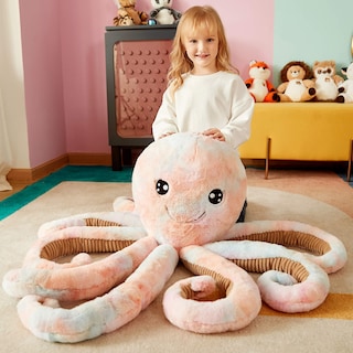 Foto 2 | Foto 2 | Peluche Ikasa Con Forma De Pulpo Gigante, 30 Cm, Para Niños - Venta Internacional.