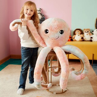 Foto 5 | Foto 5 | Peluche Ikasa Con Forma De Pulpo Gigante, 30 Cm, Para Niños - Venta Internacional.