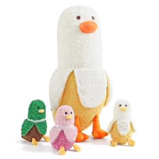 Foto 1 | Foto 1 | Peluche Peach Cat Banana Duck Mommy De 50 Cm Con 3 Peluches - Venta Internacional.