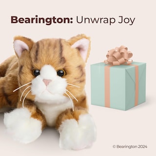 Foto 5 | Foto 5 | Gato De Peluche, Colección Bearington, Gato Atigrado, 38 Cm, Naranja - Venta Internacional.
