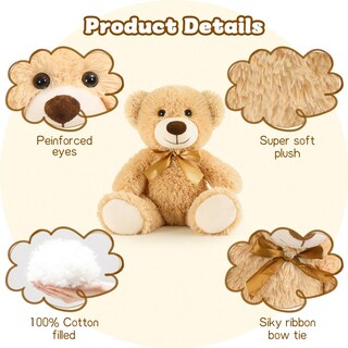 Foto 2 | Foto 2 | Oso De Peluche Mao-golan De Peluche, 14 Pulgadas, 16 Unidades, Para Niños - Venta Internacional.