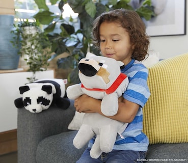 Foto 2 | Foto 2 | Peluche De Lobo De Peluche Mattel Minecraft, 30 Cm, Coleccionable - Venta Internacional.