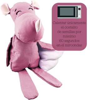 Foto 2 | Foto 2 | Peluche De Rinoceronte Con Semillas Térmicas Para Bebés. Luulu Rinoceronte Rosa Ayuda A Mejorar El Sueño De Tu Bebé.