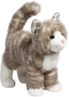 Foto 1 | Foto 1 | Peluche Douglas Con Cremallera, Gato Atigrado Gris, 30 Cm - Venta Internacional.