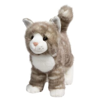 Foto 3 | Foto 3 | Peluche Douglas Con Cremallera, Gato Atigrado Gris, 30 Cm - Venta Internacional.