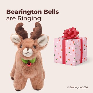 Foto 5 | Foto 5 | Animal De Peluche Bearington Jolly Reindeer, 15 Cm, Regalo De Navidad - Venta Internacional.