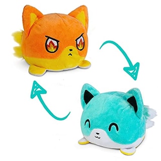 Foto 1 | Foto 1 | Teeturtle De Peluche Reversible Fox Blue + Orange Kitsune - Venta Internacional.