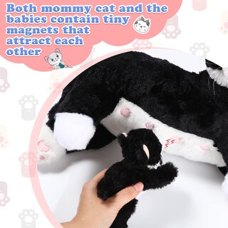 Foto 4 | Foto 4 | Peluche Skylety, Gato Cariñoso Con 4 Gatitos De Peluche De 40 Cm - Venta Internacional.