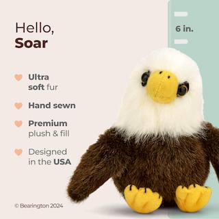 Foto 2 | Foto 2 | Peluche Bearington Soar Bearington Con Forma De Águila Calva De 15 Cm - Venta Internacional.