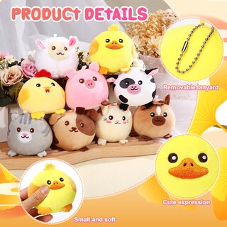 Foto 3 | Foto 3 | Peluches Skylety Mini 8 cm Animales de Granja 9 Unidades - Venta Internacional