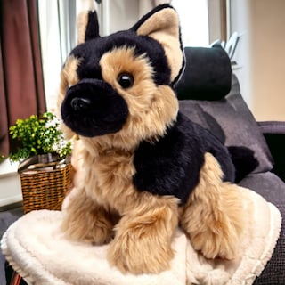 Foto 5 | Foto 5 | Peluche De Peluche Para Perro Pastor Alemán, 20 Cm, Abrazable - Venta Internacional.