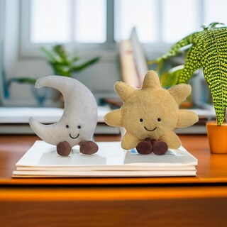 Foto 2 | Foto 2 | Peluche Suave Con Forma De Sol Y Luna De 30,5 Cm Para Niños - Venta Internacional.