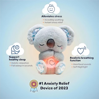 Foto 2 | Foto 2 | Juguete De Peluche Para Aliviar La Respiración De Un Koala Con Luces Musicales, 30 Cm - Venta Internacional.
