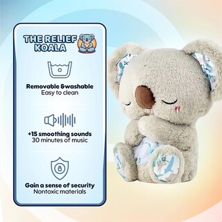 Foto 3 | Foto 3 | Juguete De Peluche Para Aliviar La Respiración De Un Koala Con Luces Musicales, 30 Cm - Venta Internacional.