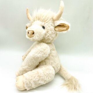 Foto 2 | Foto 2 | Peluche Con Forma De Vaca De Las Tierras Altas Con Articulaciones Móviles, 25 Cm - Venta Internacional.