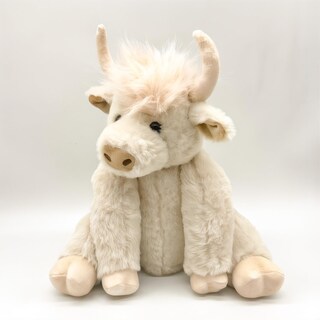 Foto 3 | Foto 3 | Peluche Con Forma De Vaca De Las Tierras Altas Con Articulaciones Móviles, 25 Cm - Venta Internacional.