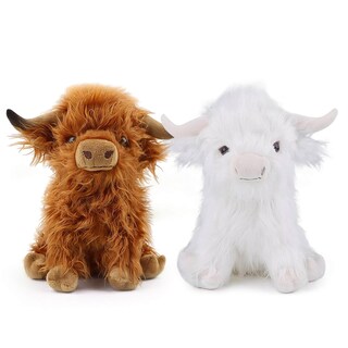 Foto 1 | Foto 1 | Peluche Con Forma De Vaca Escocesa De Las Tierras Altas Para Niños Y Adultos, 28 Cm - Venta Internacional.