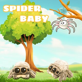 Foto 6 | Foto 6 | Peluche Con Forma De Araña, Bonita Y Suave Araña Saltarina, Decoración Para Habitación Infantil - Venta Internacional.