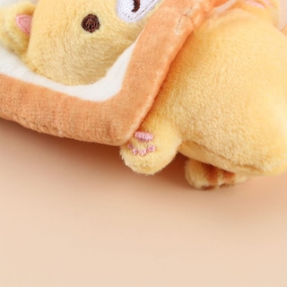 Foto 3 | Foto 3 | Llavero Con Forma De Muñeco De Peluche, Pan, Gato, Tostadas, 8 Cm, Amarillo - Venta Internacional.