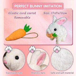 Foto 5 | Foto 5 | Toy Bunny Bunby, Interactivo, Salta, Se Contrae Y Sacude Las Orejas - Venta Internacional.