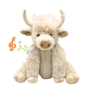 Foto 1 | Foto 1 | Peluche Highland Cow Con Articulaciones Móviles Y Sonido De 25 Cm - Venta Internacional.