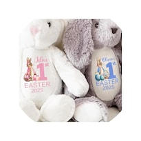 Regalo De Peluche De Conejito De Mi Primera Pascua Personalizado Con Nombre, 37 Cm - Venta Internacional.