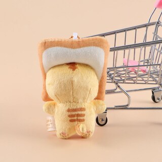 Foto 7 | Foto 7 | Llavero Con Forma De Muñeco De Peluche, Pan, Gato, Tostadas, 8 Cm, Amarillo - Venta Internacional.