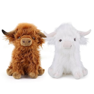Foto 1 | Foto 1 | Peluche Con Forma De Vaca Escocesa De Las Tierras Altas Para Niños Y Adultos, 28 Cm - Venta Internacional.