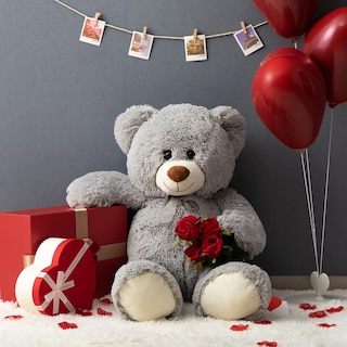 Foto 2 | Foto 2 | Oso De Peluche Gigante Teddy Bear Hollyhome, 90 Cm, Gris - Venta Internacional.