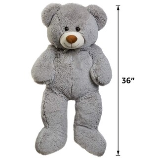 Foto 5 | Foto 5 | Oso De Peluche Gigante Teddy Bear Hollyhome, 90 Cm, Gris - Venta Internacional.