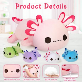 Foto 3 | Foto 3 | Juguetes De Peluche Kmuysl Axolotl Mommy Con 4 Bebés De 40 Cm Para Niños Mayores De 3 Años - Venta Internacional.