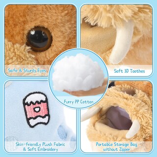 Foto 5 | Foto 5 | Set De Peluches Morismos Walrus Con Cangrejo, Langosta Y Calamar, 45 Cm - Venta Internacional.