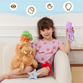 Foto 7 | Foto 7 | Set De Peluches Morismos Walrus Con Cangrejo, Langosta Y Calamar, 45 Cm - Venta Internacional.