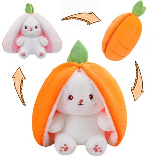 Foto 1 | Foto 1 | Conejo De Pascua Miaodam De Peluche, 35 Cm, Con Fruta Y Almohada - Venta Internacional.