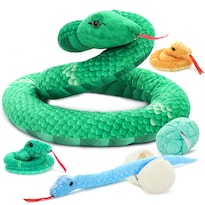 Animal De Peluche Morismos Giant Snake Mommy Con Bebés Y Huevos - Venta Internacional.