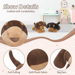 Foto 5 | Foto 5 | Peluche Tezituor Dachshund Con 3 Bebés De 45 Cm - Venta Internacional.