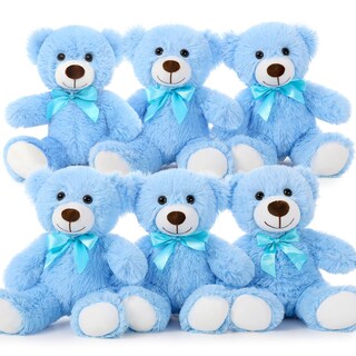 Foto 1 | Foto 1 | Teddy Bear Morismos, Paquete De 6 Unidades, 14 Pulgadas, Para Niños, Color Azul - Venta Internacional.