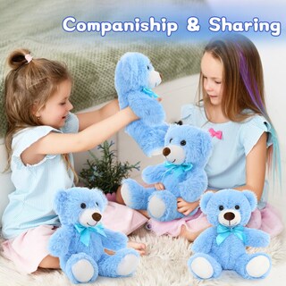 Foto 3 | Foto 3 | Teddy Bear Morismos, Paquete De 6 Unidades, 14 Pulgadas, Para Niños, Color Azul - Venta Internacional.