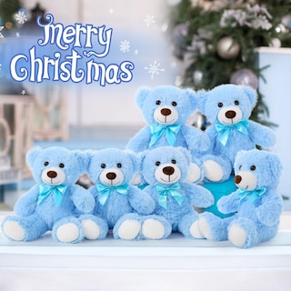 Foto 4 | Foto 4 | Teddy Bear Morismos, Paquete De 6 Unidades, 14 Pulgadas, Para Niños, Color Azul - Venta Internacional.