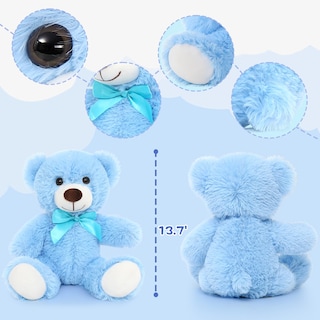 Foto 5 | Foto 5 | Teddy Bear Morismos, Paquete De 6 Unidades, 14 Pulgadas, Para Niños, Color Azul - Venta Internacional.