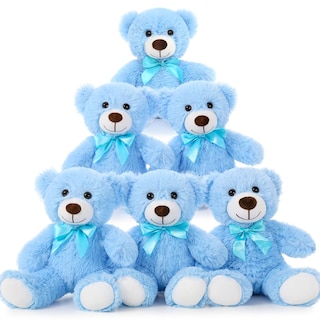 Foto 6 | Foto 6 | Teddy Bear Morismos, Paquete De 6 Unidades, 14 Pulgadas, Para Niños, Color Azul - Venta Internacional.