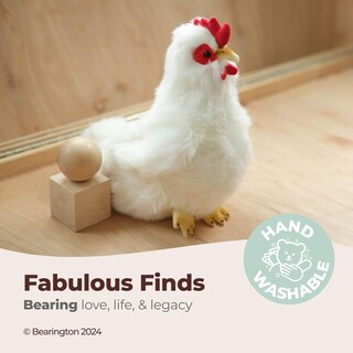 Foto 3 | Foto 3 | Peluche Con Forma De Gallina Blanca De Peluche Bearington Henny, 23 Cm - Venta Internacional.