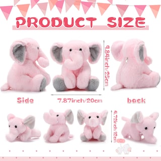 Foto 2 | Foto 2 | Set De Peluche Con Elefantes De Peluche Con Bebés Para Decoración De Fiestas - Venta Internacional.